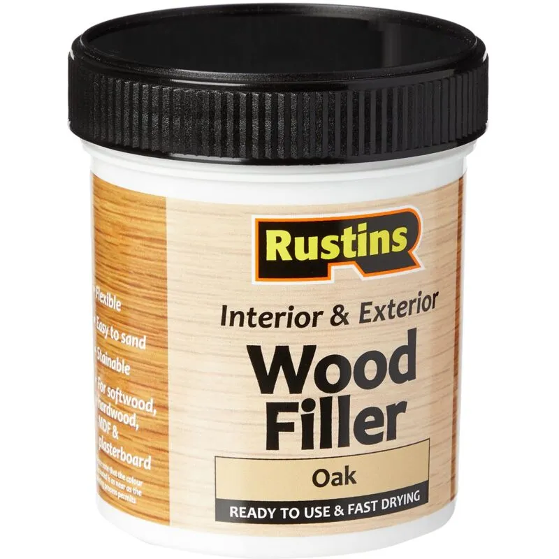 Rustins Acrylic Wood Filler Oak 250ml - RUSQDWFO250