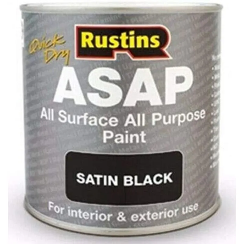 Rustins Asap Paint Black 500Ml Black 500ml
