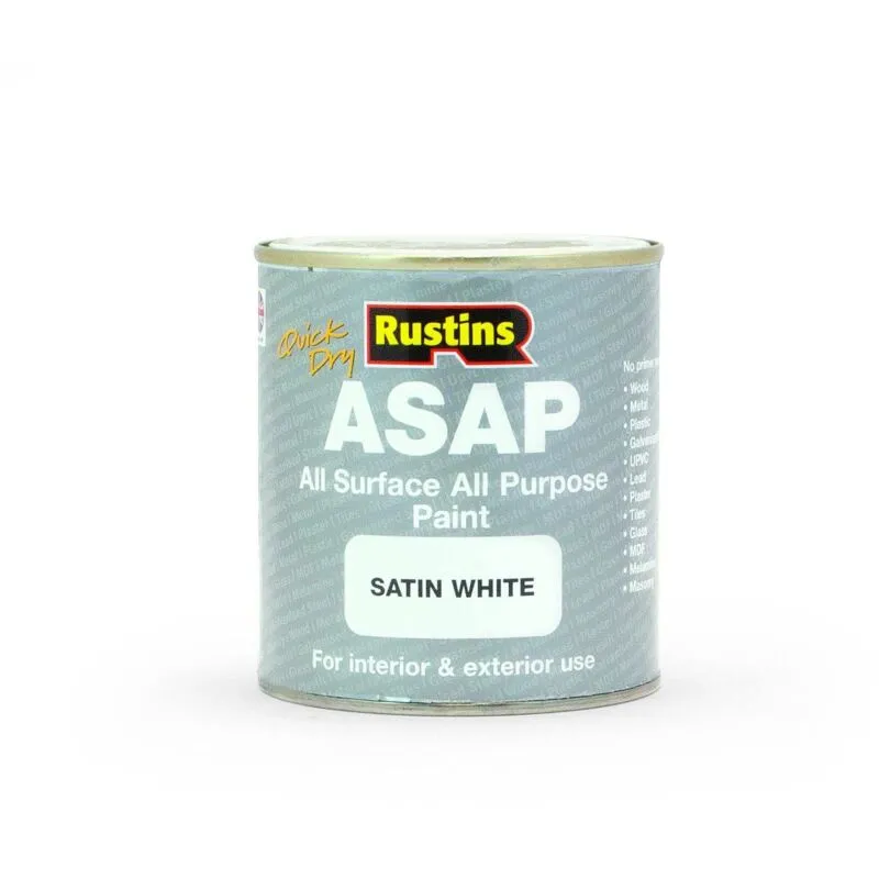 Rustins Asap Paint White 500Ml White 500ml