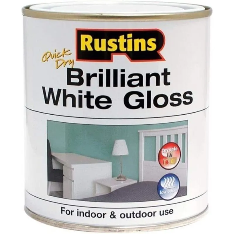 Rustins Quick Dry Brilliant White Gloss 500ml