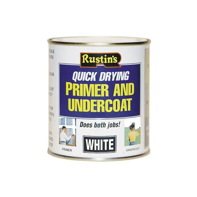 Rustins Quick Dry Primer & Undercoat White 500Ml White 500ml