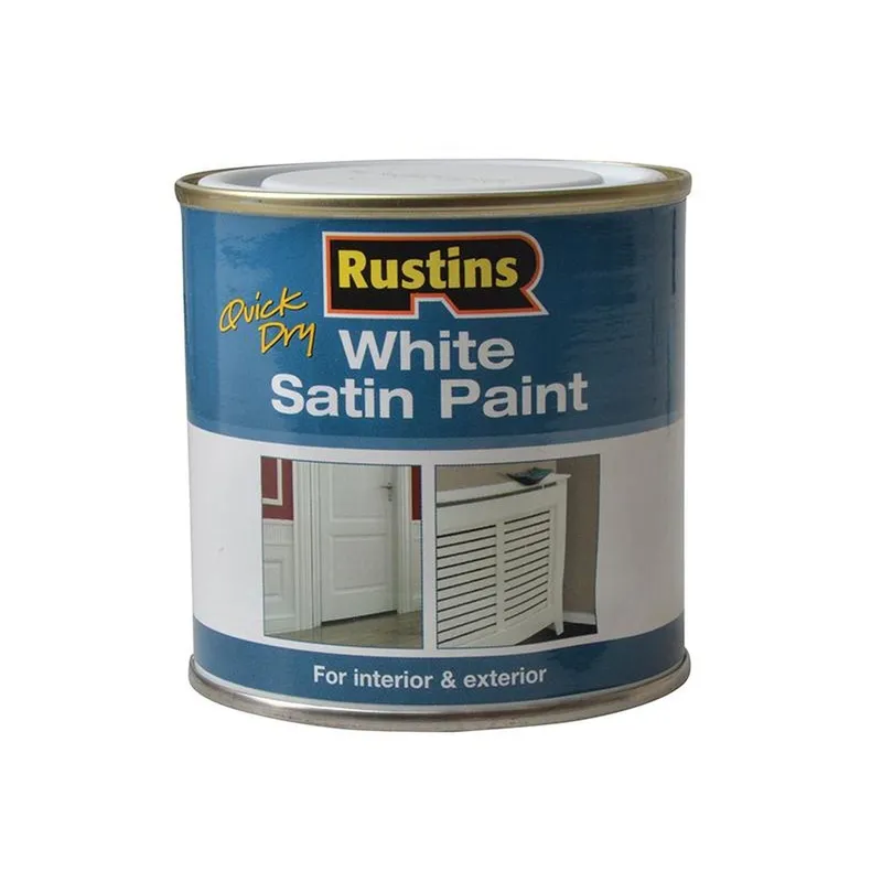 Rustins WHISW250 White Satin Paint 250ml