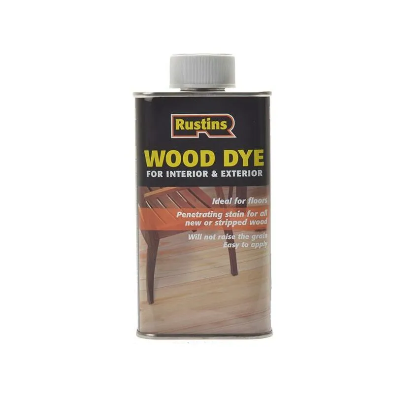 Rustins Wood Dye Dark Teak 250Ml