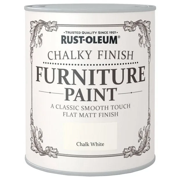 Chalk Chalky Furniture Paint Chalk White 750ML - Rust-oleum