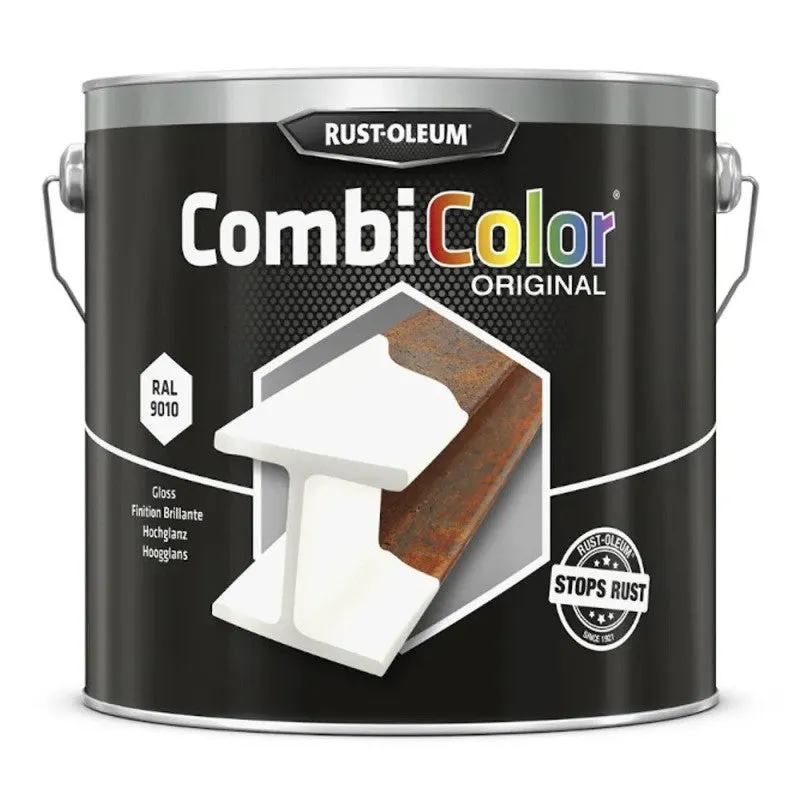 RustOleum Rust-Oleum CombiColor Original Metal Paint - Satin - Ral 9010 White 2.5L