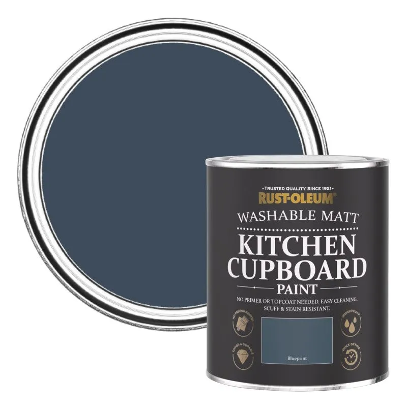RustOleum Rust Oleum Kitchen Cupboard Paint - Blue Print 750ml