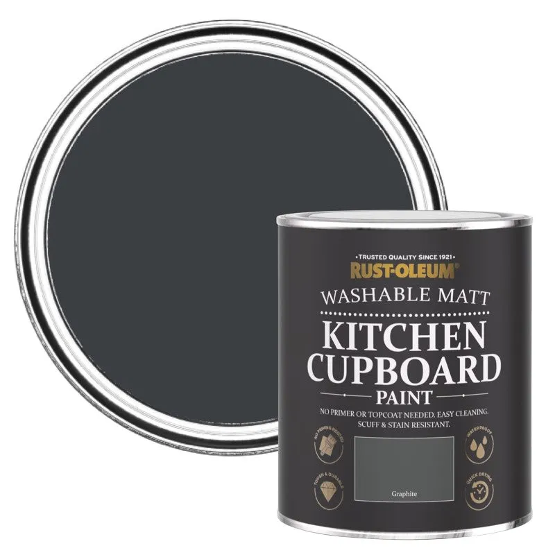 RustOleum Rust Oleum Kitchen Cupboard Paint - Graphite 750ml