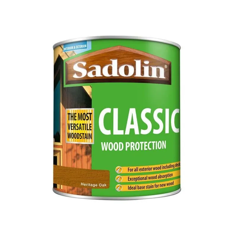 Sadolin Classic Wood Protection Woodstain Heritage Oak 1l