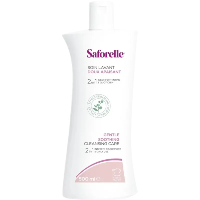 Saforelle Gentle Cleansing Intimate Care Soothes Itchiness and Discomfort 500mL