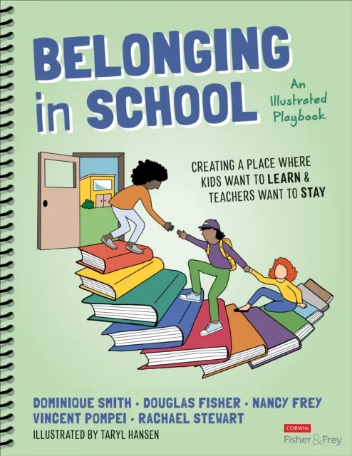 Rachael Stewart Belonging in School Spiral bound Book Multicolor