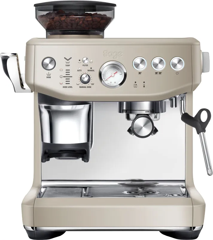 Sage The Barista Express Impress Espresso Coffee Machine - Almond Nougat - SES876ALM4GUK1, Gold