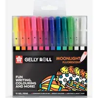 Sakura : Gelly Roll Pen : Moonlight Fluorescent Pens : Set of 12