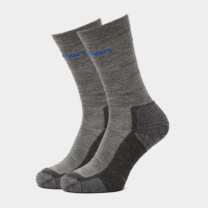 Salomon Men's Merino Socks 2 Pack Grey