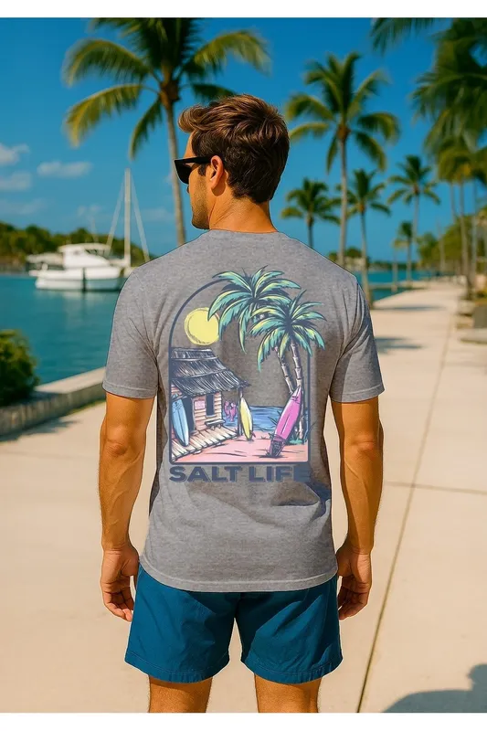 Salt Life Beach Shack Mens T-Shirt