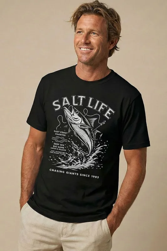 Salt Life Charter Mono Mens T-Shirt