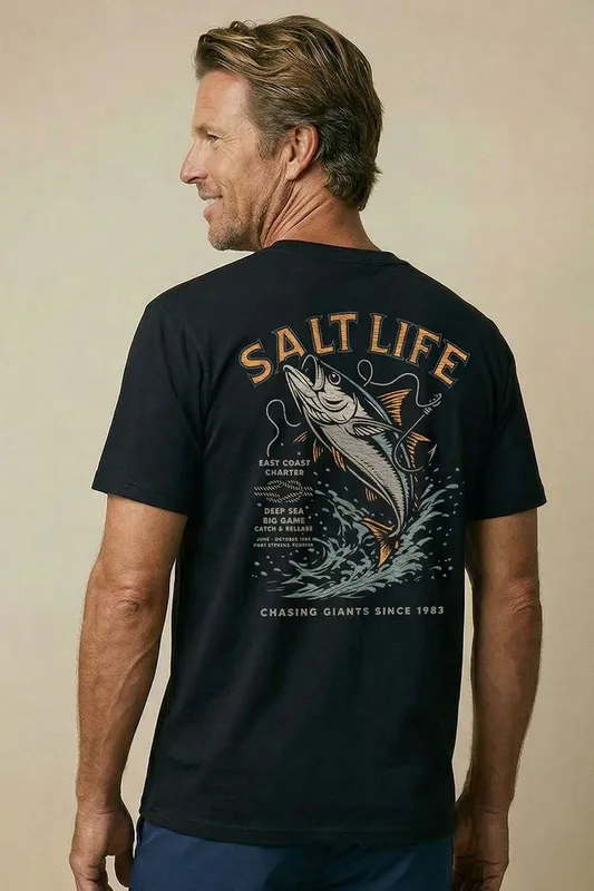 Salt Life East Coast Charter Mens T-Shirt