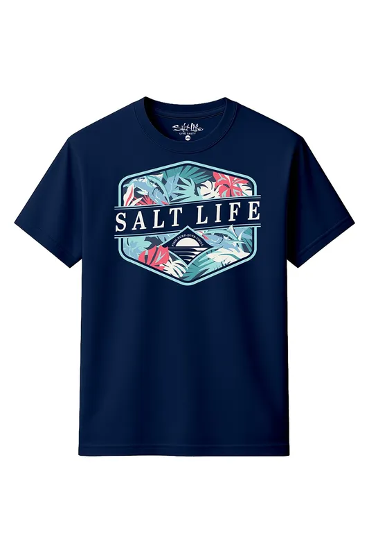 Salt Life Retro Tropical Mens T-Shirt