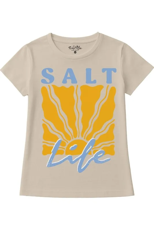 Salt Life Sun Burst Womens T-Shirt - - Size: XL