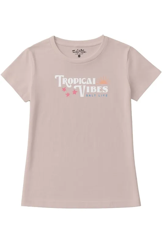 Salt Life Tropical Vibes Womens T-Shirt - - Size: Xxl