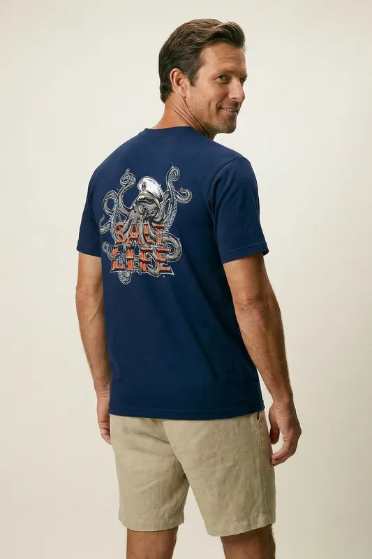Salt Life Underwater Alien Mens T-Shirt