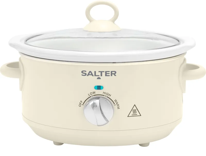 Salter Retro EK6249CRM 3.5 Litre Slow Cooker - Cream