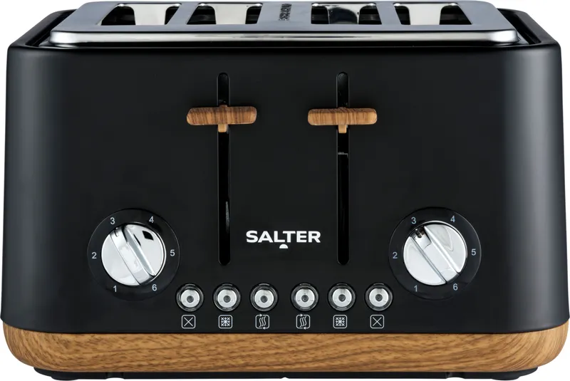 Salter Toronto EK5823BLK 4 Slice Toaster - Black