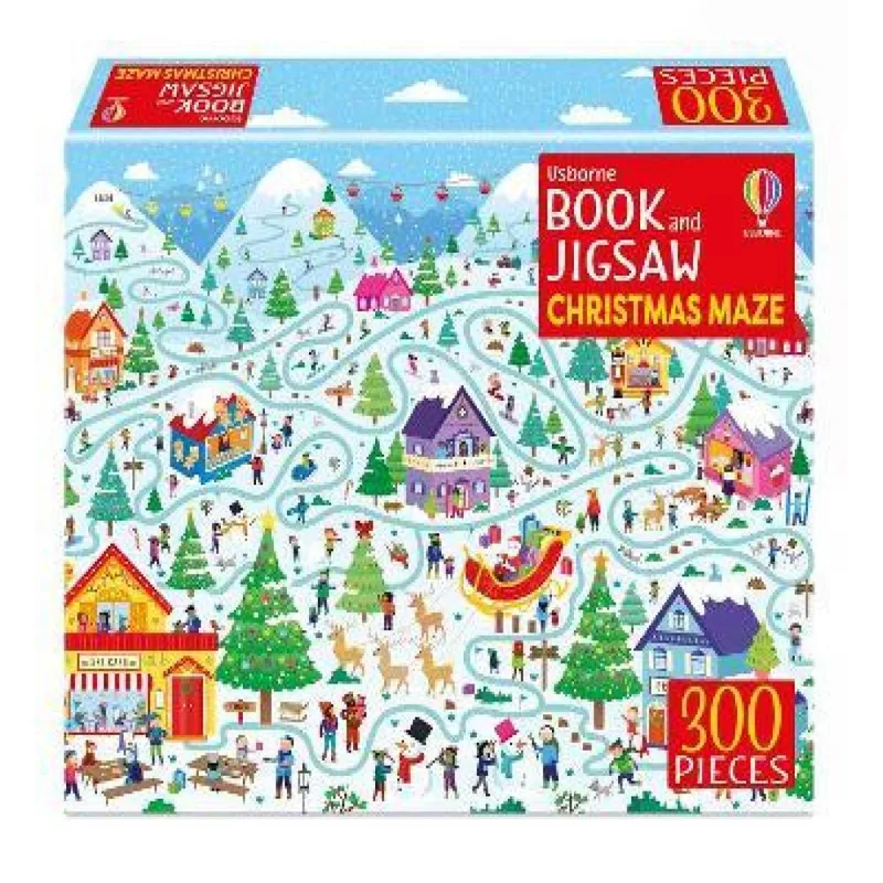 Kate Nolan Usborne Book and Jigsaw Christmas Maze