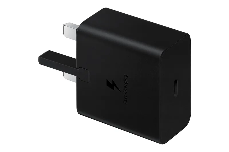 Samsung Unisex Genuine Original 15W PD USB-C Adapter Mains Wall Charger in Black Black female