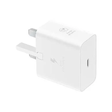 Samsung 25W Super Fast Charging USB-C Wall Plug - White