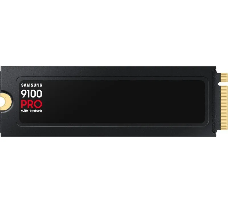 Samsung 9100 Pro M.2 Internal SSD with Heatsink - 4 TB, Black