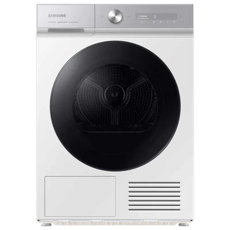 Samsung DV90BB9445GHS1 9kg Series 8 OptimalDry Heat Pump Condenser Tumble Dryer - White