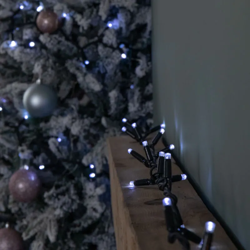 1 24m Set of 300 Connectable String Lights with White LEDs