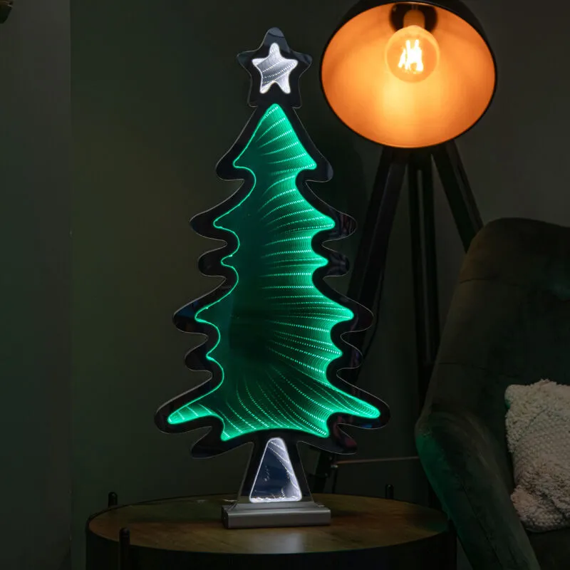 Samuel Alexander 60cm Light up Christmas Tree Infinity Decoration with LEDs