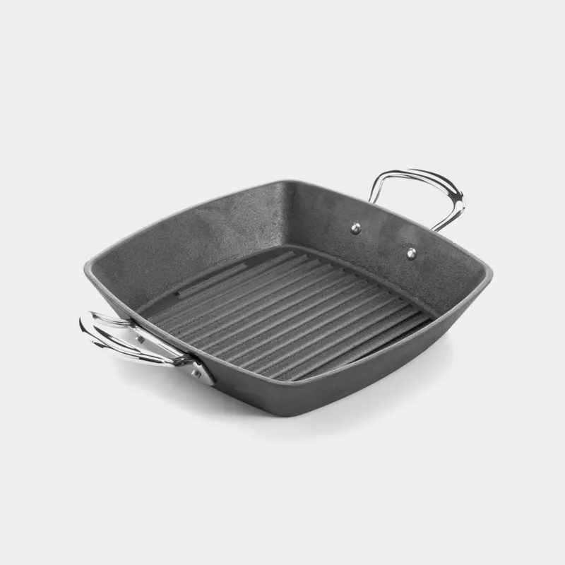 Recycled Cast Iron Double Handle Griddle Pan, 26cm By Samuel Groves Size: 26cm