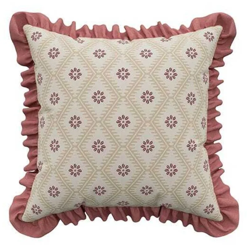 Sanderson for National Trust Poets Rose Cushion 45x45cm Blush
