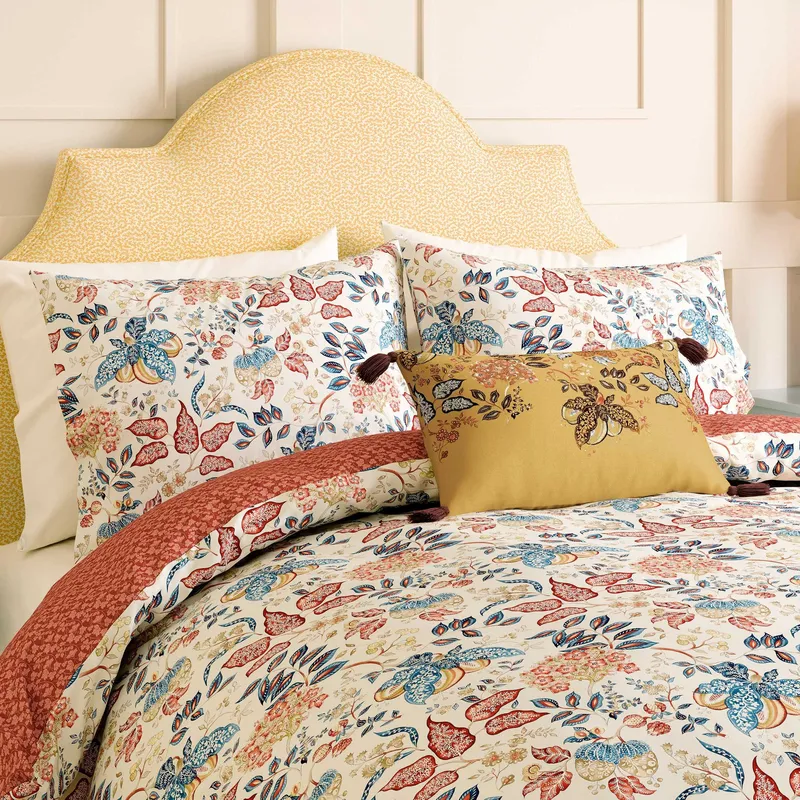 Sanderson Madagascar Double Duvet Cover Set, Berry