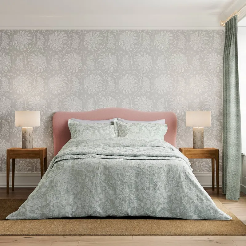 Sanderson Pyramus Double Duvet Cover Set, Aqua