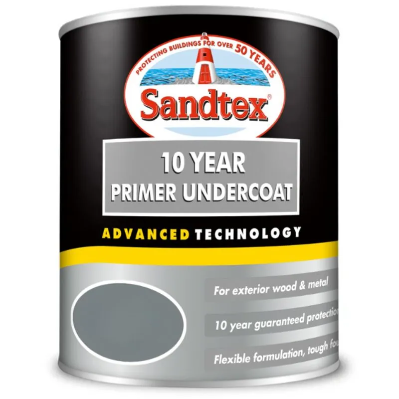 Sandtex 10 Year Exterior Primer Undercoat - Dark Grey - 750ml