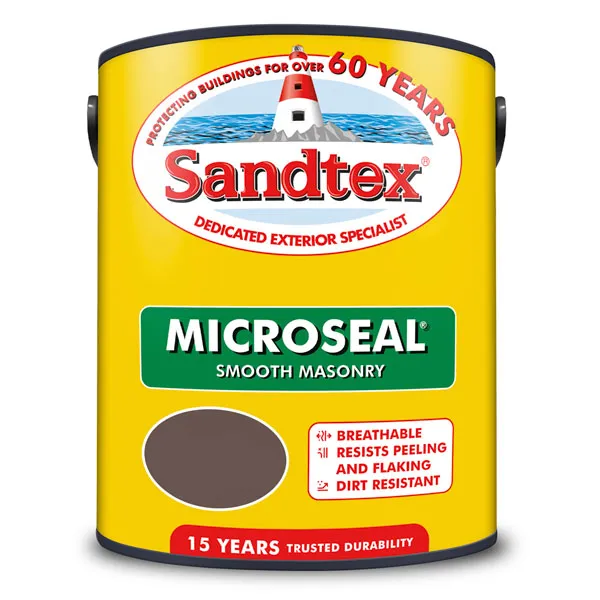 Sandtex 15 Year Microseal Smooth Masonry - Light Cream - 150ml