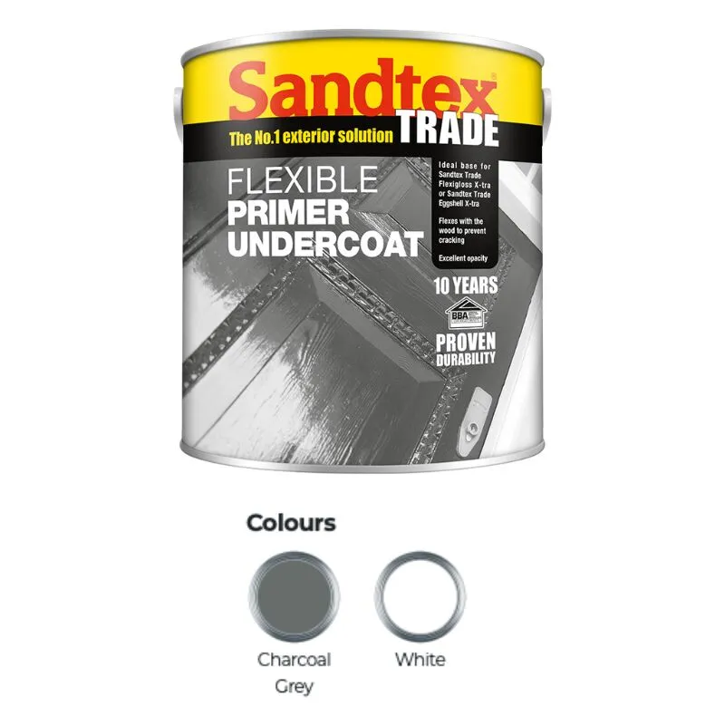 Trade Flexible Primer Undercoat - White - 1L - Sandtex