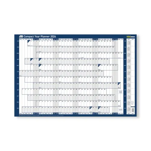Sasco Year Planner Compact Landscape Unmounted 2026 2410267