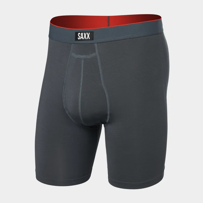 Saxx Men's Multi-Sport Mesh Long Boxer Briefs, Turbulence