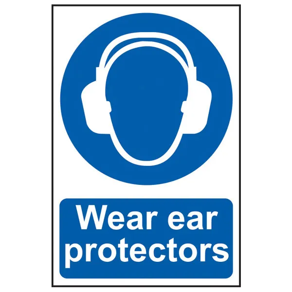 Scan 0005 Wear Ear Protectors - Pvc 200 x 300mm