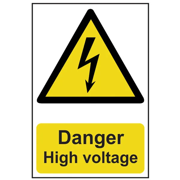 Scan 0761 Danger High Voltage - Pvc 200 x 300mm