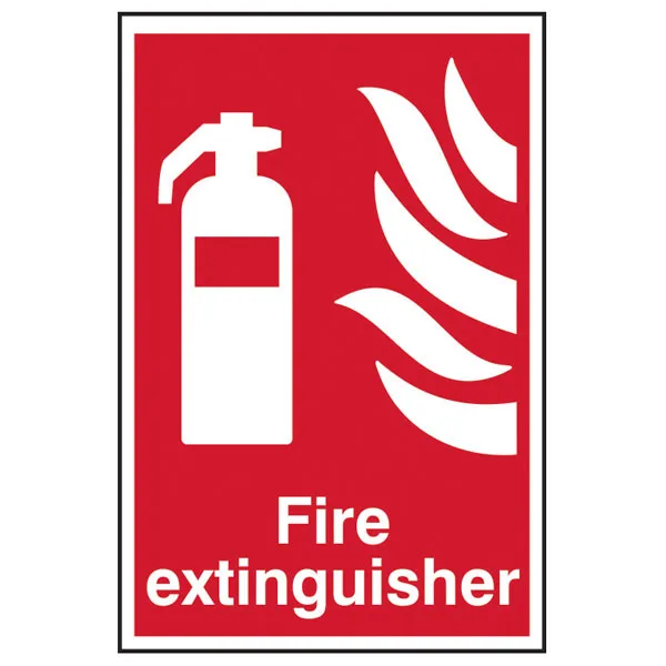 Scan 1350 Fire Extinguisher - Pvc 200 x 300mm