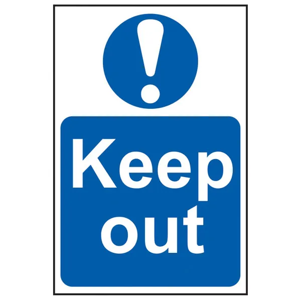 Scan 4003 Keep Out - Pvc 400 x 600mm