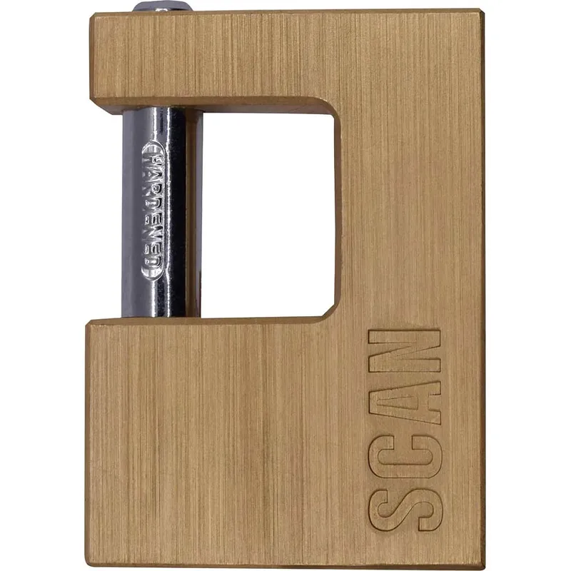 Scan ZA111-80 Brass Padlock Shutter 80mm