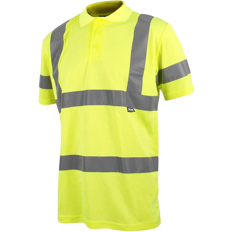 Scan Hi Vis Polo Shirt Yellow 2XL