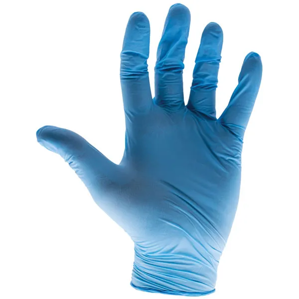 Scan KS-ST RT021 Blue Nitrile Disposable Gloves Large (Box of 100)