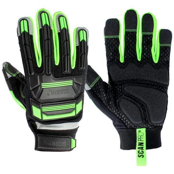 Scan PT-203 Anti Impact Synthetic Leather & Polymer Gloves - L (Si...